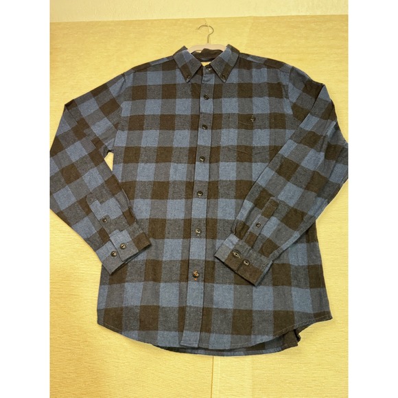 Weatherproof Vintage Other - Weatherproof Vintage Mens Blue Black Buffalo Plaid Flannel Shirt Medium M